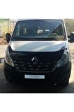 Renault Master Ön Kaput Koruma Rüzgarlığı 3mm Akrilik (abs) Parlak Siyah Deflektör 14-18