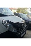 Renault Master Ön Kaput Koruma Rüzgarlığı 3mm Akrilik (abs) Parlak Siyah Deflektör 14-18