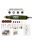 18V Ayarlanabilir Hızlı Mini Gravür ve Taşlama Makinesi Seti – 3000-18000 RPM, 0.5-3.2 mm Mandren, Çok Amaçlı Rotary Tool