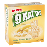 Ülker 9 Kat Muz Aromalı Lüks Gofret 39 g 24'lü