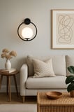 MİLAYA MODERN GLOBE CAMLI DUVAR APLİK