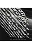 7,5mm Gurmet Model 925 Ayar Gümüş Erkek Kadın Kolye Zincir 2472532776430