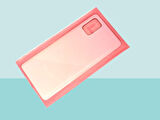 Samsung Galaxy A71 A715 Uyumlu Arka Kapak Batarya Kapağı - PEMBE