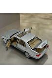 Mercedes Benz S320L Gri Diecast Model Araba Mercedes Benz W140 320SEL Makam Arabası