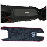 Elektrikli Scooter Aksesuar Koruyucu Paspas Bood Kickscooter Q500 Uyumlu Gri Kurt Nakış Armalı