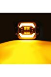 C9 Codex Angellı 30W Çift Renk Turuncu Beyaz Gömme Montaj Off Road led lamba