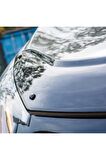 Renault Trafic Ön Kaput Koruma Rüzgarlığı 3mm Akrilik (ABS) Parlak Siyah Deflektör 2014-2019