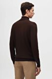 D'S Damat Ds Damat Regular Fit Kahverengi Pamuk Karışımlı Balıkçı Yaka Triko Kazak 5HF06ORT12007