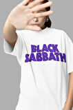 Black Sabbath Müzik Grubu Baskılı Unisex Oversize Tasarım Tişört