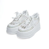 Yüksek Taban Taşlı Kadın Sneaker