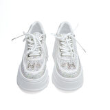 Yüksek Taban Taşlı Kadın Sneaker