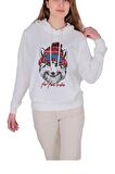 Bad Bear Snowfox Kadın Beyaz Sweatshirt 