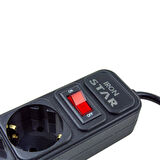 IRONSTAR 2Mt 2xUSB 4lü Termal Akım Korumalı Priz 10A 2500W