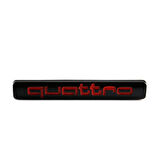 Audi Quattro Siyah-Kırmızı Bagaj Logosu 7x1
