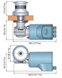 Quick Tumbler capstan 1000W 12V