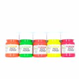 EPOKSİ REÇİNE FLORASAN PASTA PİGMENT SET NEON PİGMENT 5 RENK 100 GR