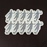 EPOKSİ REÇİNE SİLİKON KALIP ÇOKLU FUTBOLCU FİGÜR ANAHTARLIK MAGNET KALIBI  1. KALİTE HB13065-0008
