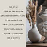 TAŞ TOZU HOBİ HARCI SERAMİK TOZU HEYKEL MUMLUK SAKSI YAPIMI ULTRA SERT MUKAVEMET İNCİ BEYAZI 2 KG