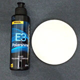 PASTA CİLA MIRKA POLARSHINE E3 CAM POLİSAJ 250ML+ CAM KEÇESİ POLİSAJ 125 MM CAM YÜZEY PARLATMA SETİ