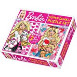 Diytoy Barbie 2 İn 1 Puzzle Seti