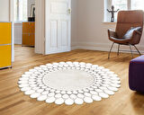 Dekoreko Figürlü Yuvarlak Özel Kesim Halı 111