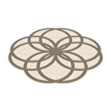 Dekoreko Figürlü Yuvarlak Özel Kesim Halı 113