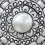 Dekoreko Figürlü Yuvarlak Özel Kesim Halı 115 Gümüş