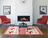 Dekoreko İnci Christmas Yolluk Halı Saçaksız Chr-6