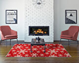 Dekoreko İnci Christmas Halı Saçaksız Chr-11