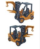 Metal Kepçe Dozer ve Forklift Set 3'lü GWL Oyuncak İş Makinaları Seti 