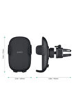 HD-C48-BK 360 Derece Tüm Cihazlarla Uyumlu Araç İçi Telefon Tutucu Kolay Kilitleme/Bırakma