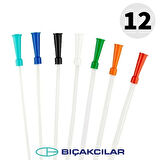 Bıçakcılar Aspirasyon Sondası No: 12 (Beyaz) 140 Adet - 1 Kutu