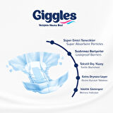 Giggles Yetişkin Bel Bağlamalı Hasta Bezi Medium - 30 Adet