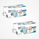 Roll Steril Maske Lastikli (3 Katlı) 50'li Kutu - 2 Kutu