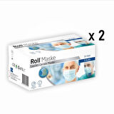 Roll Steril Maske Lastikli (3 Katlı) 50'li Kutu - 2 Kutu