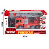 1:18 Işıklı USB Şarjlı Uzaktan Kumandalı 5 Fonksiyonlu Oyuncak İtfaiye