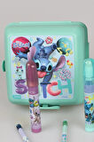 LİSANSLI STITCH 500 ML MATARA,BESLENME KABI,3 ADET SİLGİLİ KURŞUN KALEM VE 2 ADET ROKET SİLGİ KIRTASİYE SETİ