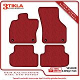 Kia Rio 2005-2011 Lüks Halı Paspas Seti Kırmızı