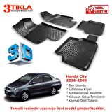 Honda City 2006-2009 Premium 3D Havuzlu Paspas Seti