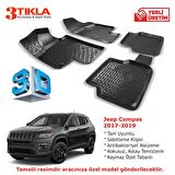 Jeep Compas 2017-2019 Premium 3D Havuzlu Paspas Seti