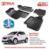 Opel Mokka 2012-2019 Premium 3D Havuzlu Paspas Seti