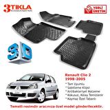 Renault Clio 2 1998-2005 Premium 3D Havuzlu Paspas Seti
