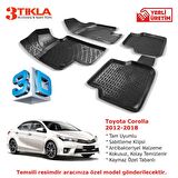 Toyota Corolla 2012-2018 Premium 3D Havuzlu Paspas Seti