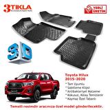 Toyota Hilux 2015-2020 Premium 3D Havuzlu Paspas Seti