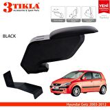 3 Tıkla Hyundai Getz 2003-2012 Delmesiz Çelik Ayaklı Siyah Kolçak Kol Dayama