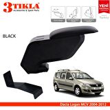 3 Tıkla Dacia Logan MCV 2004-2012 Delmesiz Çelik Ayaklı Siyah Kolçak Kol Dayama