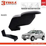 3 Tıkla Fiat Palio 2002-2012 Delmesiz Çelik Ayaklı Siyah Kolçak Kol Dayama