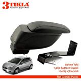 3 Tıkla Fiat Grande Punto Geniş Hacimli  Delmesiz Çelik Ayaklı  Kolçak Kol Dayama
