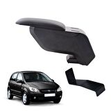 3 Tıkla Hyundai Getz 2002 Delmesiz Çelik Ayaklı Siyah Kolçak Kol Dayama
