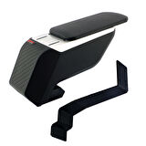 Renault Symbol 2013 Premium HQ Lüks Delmesiz Çelik Ayaklı Gri-Siyah Kolçak